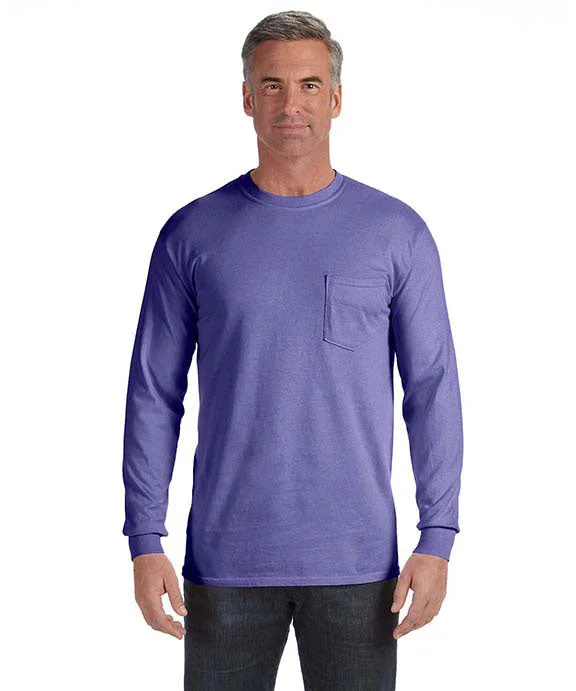 C4410 - Comfort Colors Adult Heavyweight RS Long-Sleeve Pocket T-Shirt | Violet