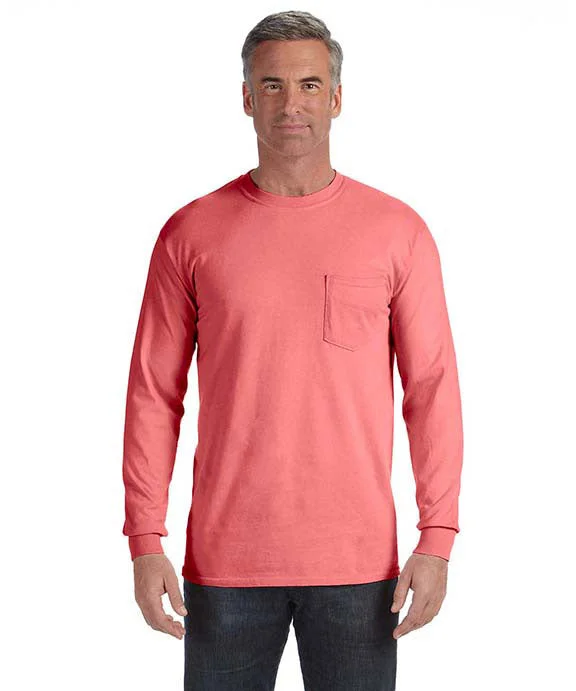 C4410 - Comfort Colors Adult Heavyweight RS Long-Sleeve Pocket T-Shirt | Watermelon