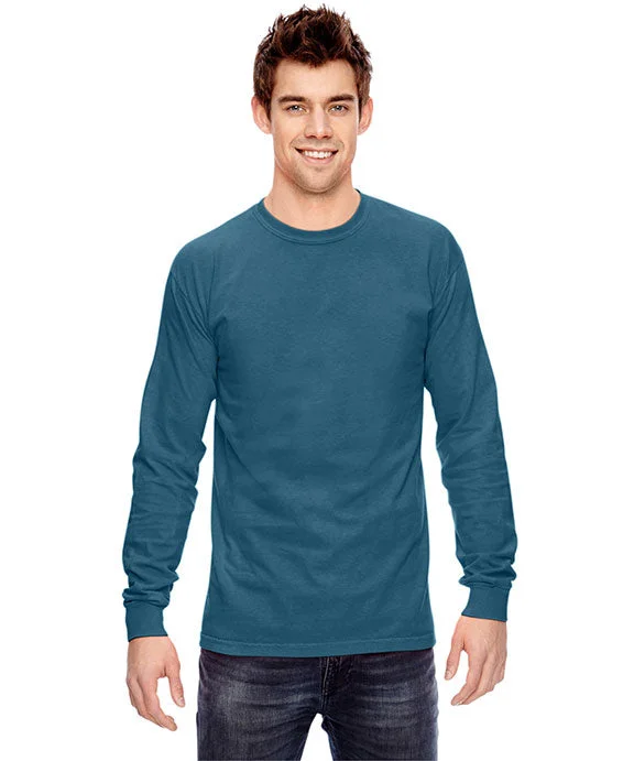 C6014 - Comfort Colors Adult Heavyweight RS Long-Sleeve T-Shirt | Topaz Blue