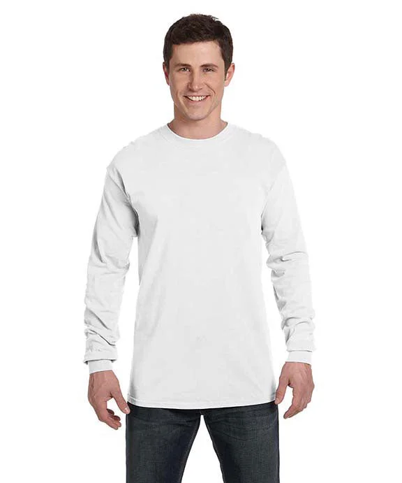 C6014 - Comfort Colors Adult Heavyweight RS Long-Sleeve T-Shirt | White