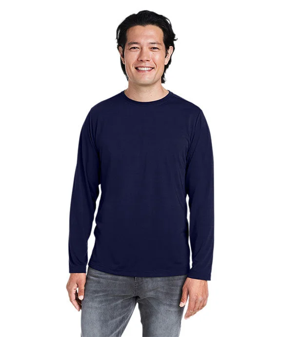 CE111L - Core 365 Adult Fusion ChromaSoft™ Performance Long-Sleeve T-Shirt | Classic Navy