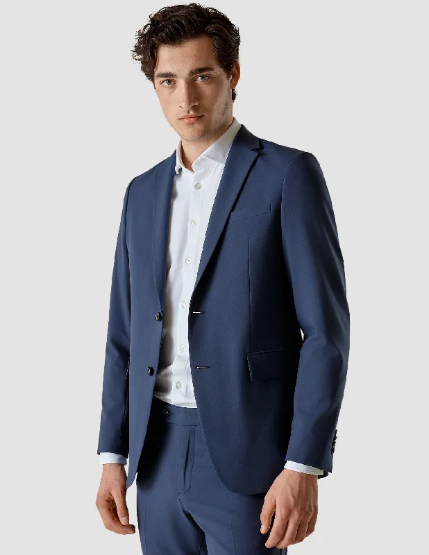 Essential Blazer Regular Marine Blue