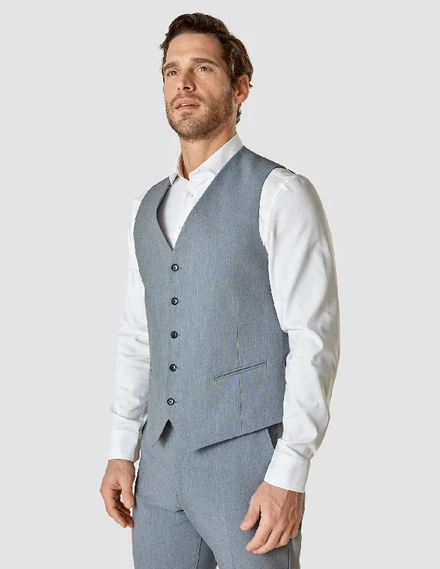 Essential Vest Light Blue Melange