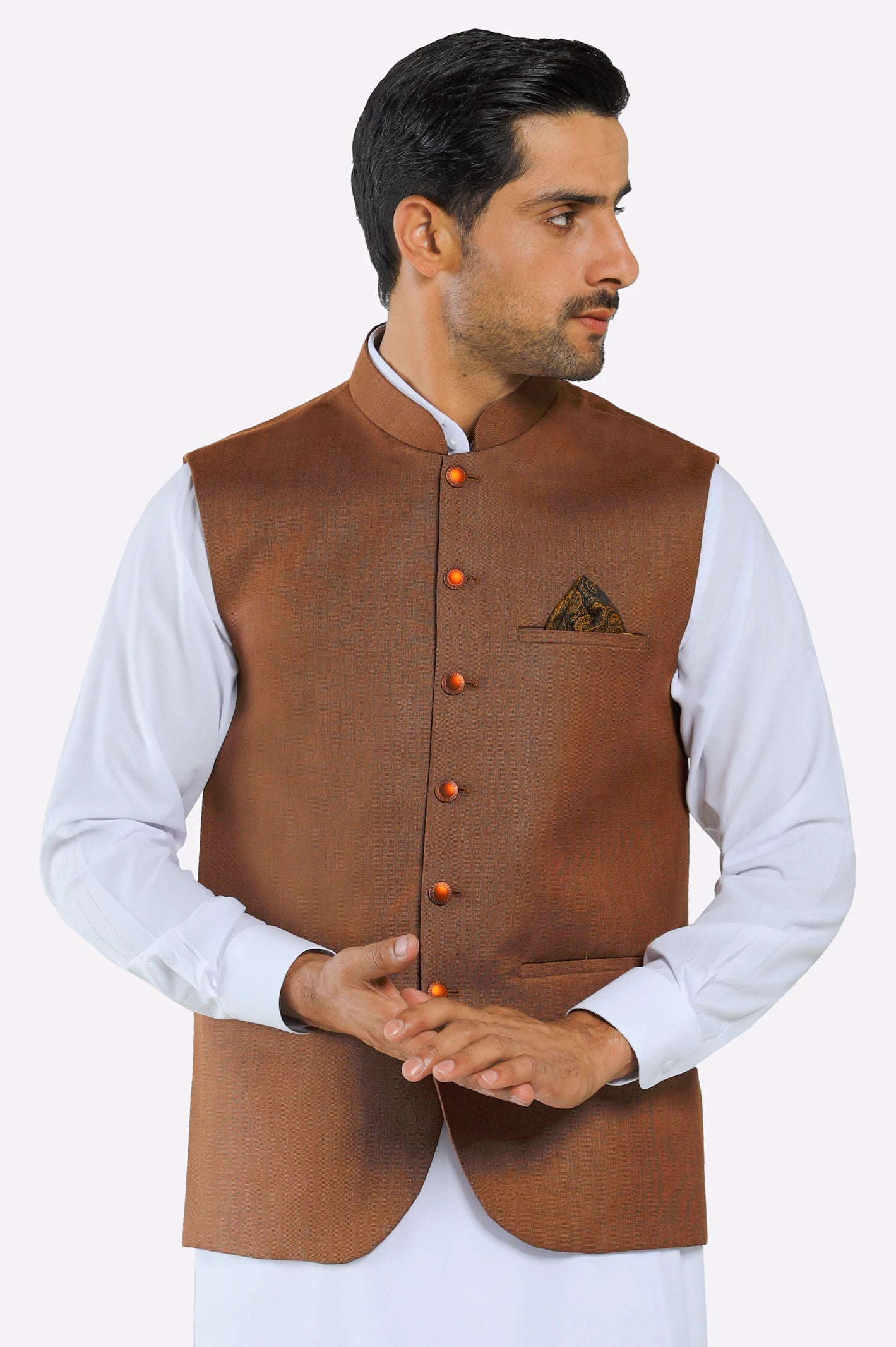 Coffee Brown Waistcoat