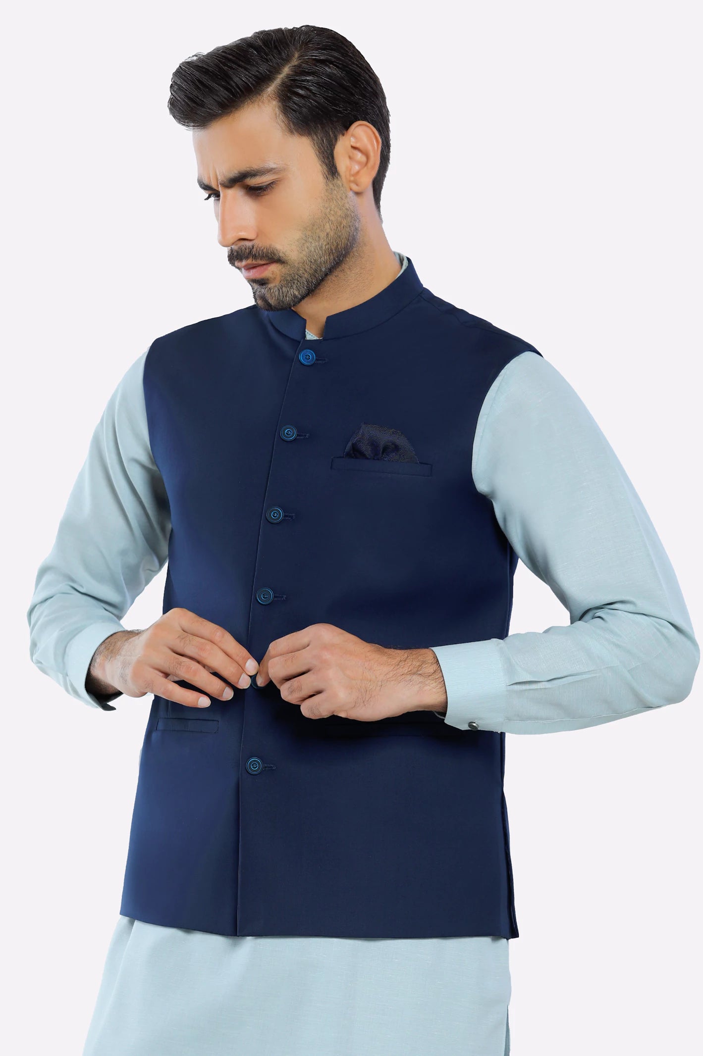 Navy Blue Waistcoat