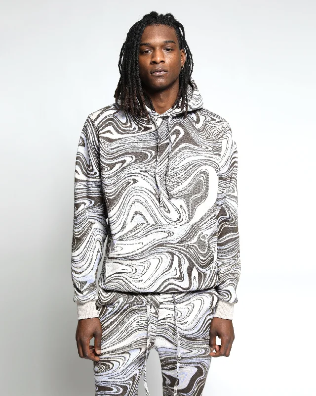 Liquid Swirl Hyper Reality Knit Hoodie