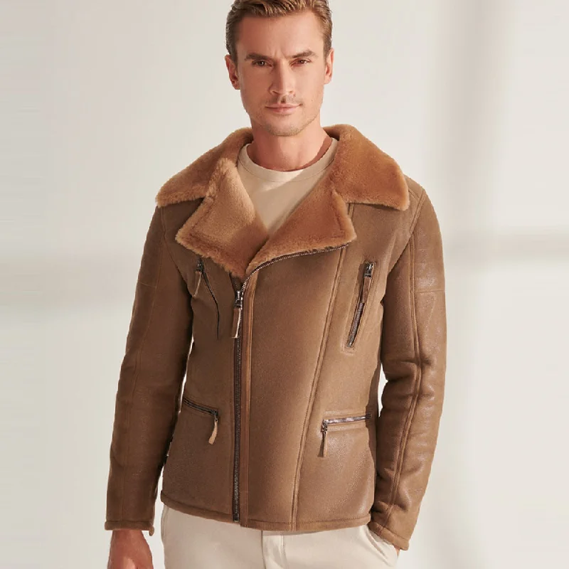 Men's B3 RAF Flying Airforce Shearling Aviator Jacket