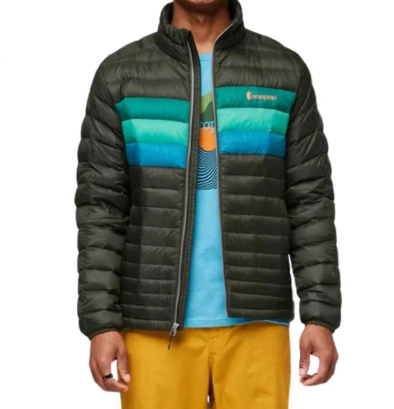 Men's Fuego Down Jacket In Woods Stripes