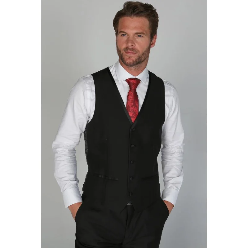 Regent - Men's Black Waistcoat