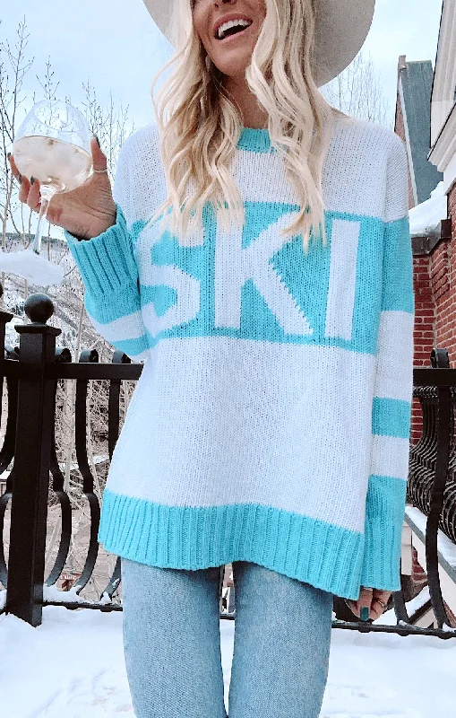 Ski in Sweater ~ Powder Blue Ski Knit