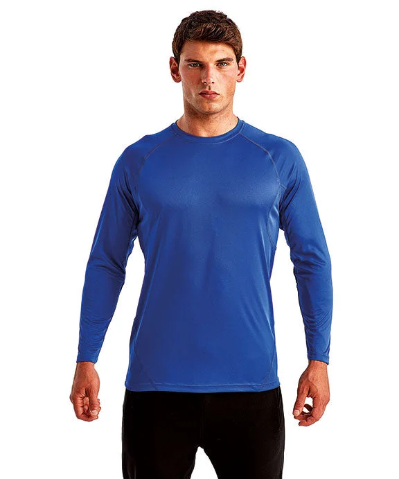 TD050 - TriDri Unisex Panelled Long-Sleeve Tech T-Shirt | Royal