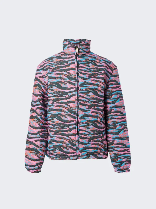 Unisex Printed Quilted Puffer Jacket