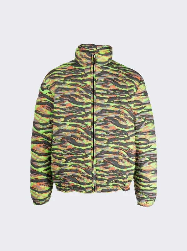 Unisex Printed Quilted Puffer Jacket